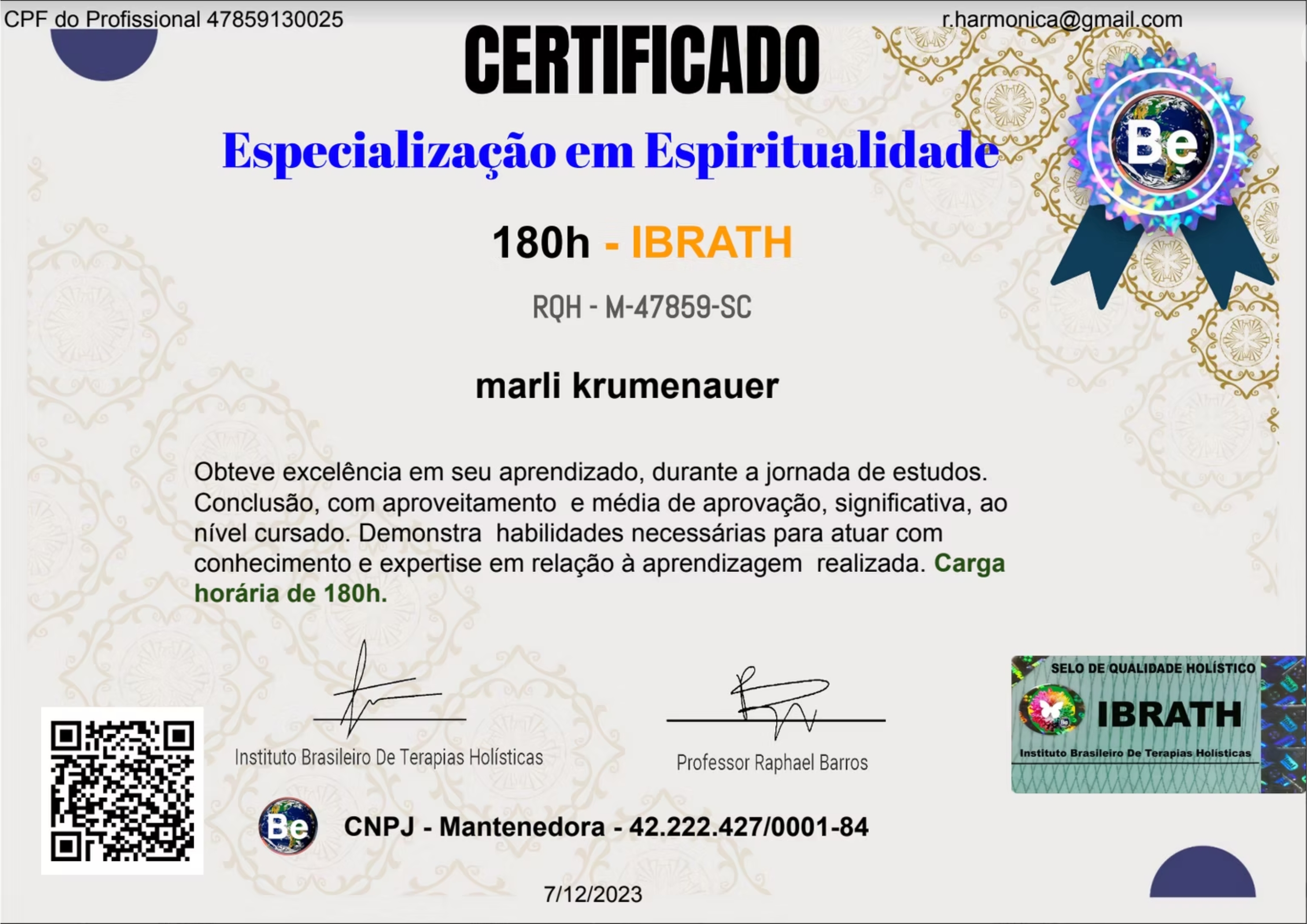 Especialização em Espiritualidade